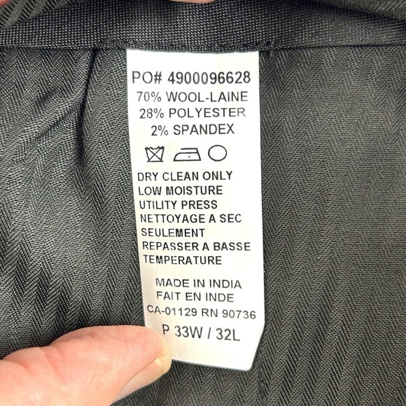 Lauren Ralph Lauren Pants Men's‎ 33x31.5 Gray NWT High Performance Wool Flex - Picture 10 of 11